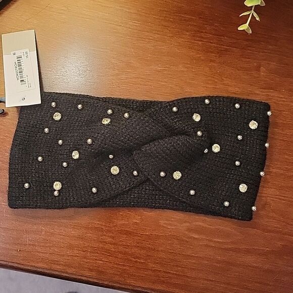 NWT BP black rhinestone headband. Knit one size - Picture 1 of 5